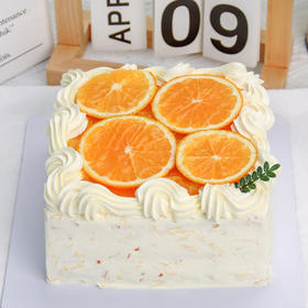 【橙意满满】香橙奶油-水果夹心蛋糕