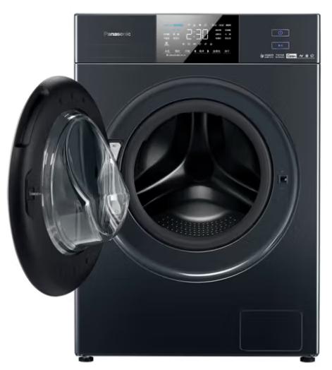 松下滚筒洗衣机（202697）洗烘一体机天幕蓝 水氧泡沫净祛顽渍 除菌空气洗大容量 XQG120-EG2A0光动银除菌 商品图1