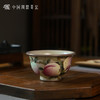问鼎哥窑致巧款压手杯（霁隙夏桃） 商品缩略图0