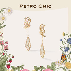 Garden of Eden 伊甸园系列 | 水晶迷蝶耳环