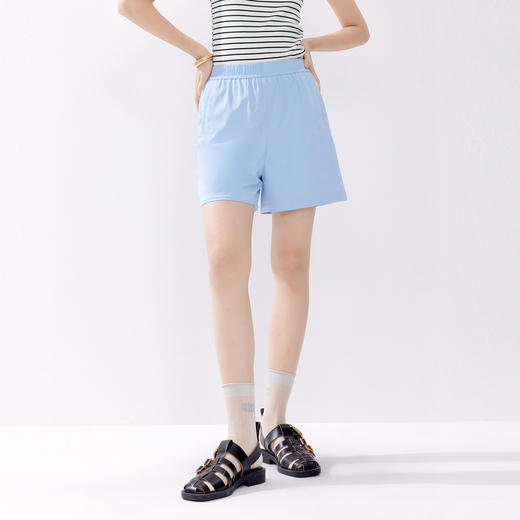 【严选】伊芙丽宽松短裤女2024年夏装新款休闲通勤1F6950051 商品图1