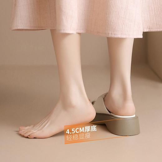 ZHR拖鞋女夏季外穿2024新款厚底配裙子松糕运动沙滩一脚蹬凉拖鞋 商品图4