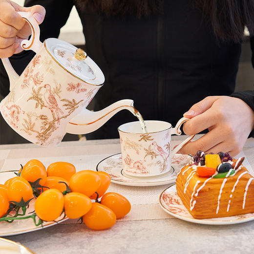大英博物馆东方梦境系列 花园秘境一壶两杯两碟 欧式骨瓷 下午茶套装 商品图2