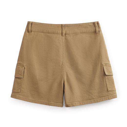 马登卡其色工装短裤休闲直筒阔腿裤子修身显瘦百搭五分中裤夏季女 商品图5