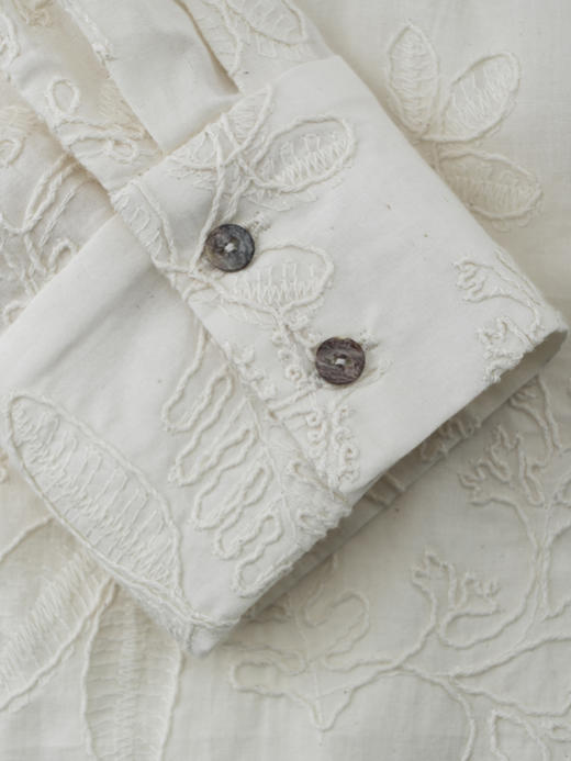 COCO ZONE "禅意美学”宽松立领长袖衬衫纯色通勤百搭上衣CC2B0984 商品图6