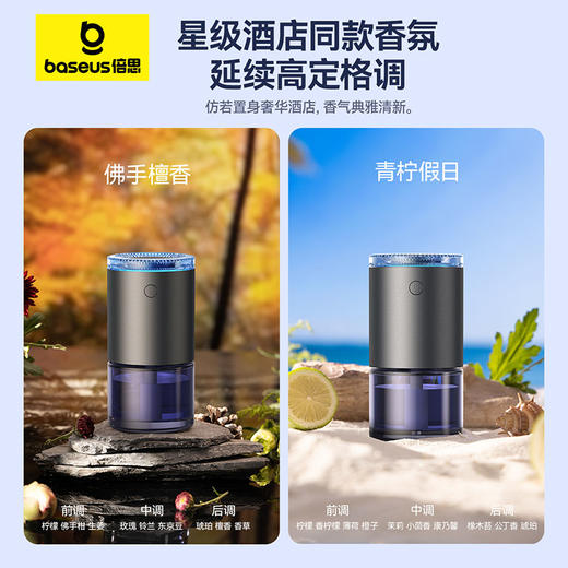 【十一专享】倍思 微风 智能车载香薰（无线版/有线版） 商品图4