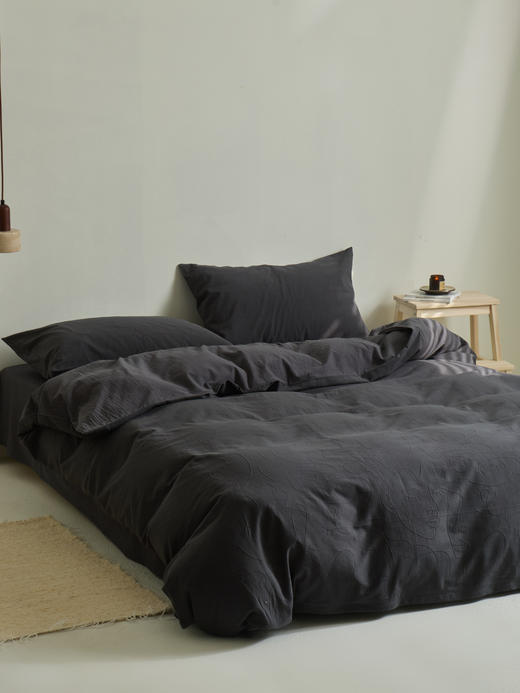 顶柔 水洗棉提花四件套双层纱婴儿级触感，柔然舒适；3D立体提花+水洗工艺，将纱布柔软度发挥到极致 商品图4