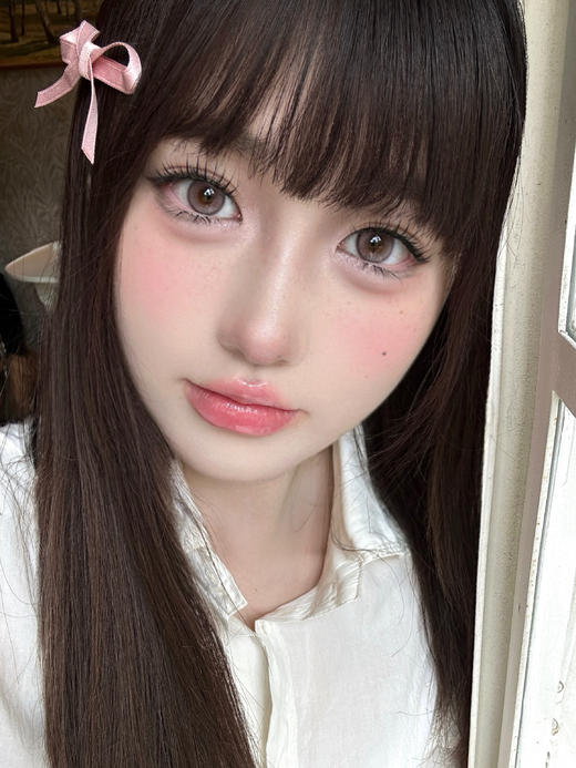 Fully Gift半年抛 · 火漆盐湖&水汽粉纱｜ 14.2mm白狮参考着色中大直径  韩产半年抛 商品图9