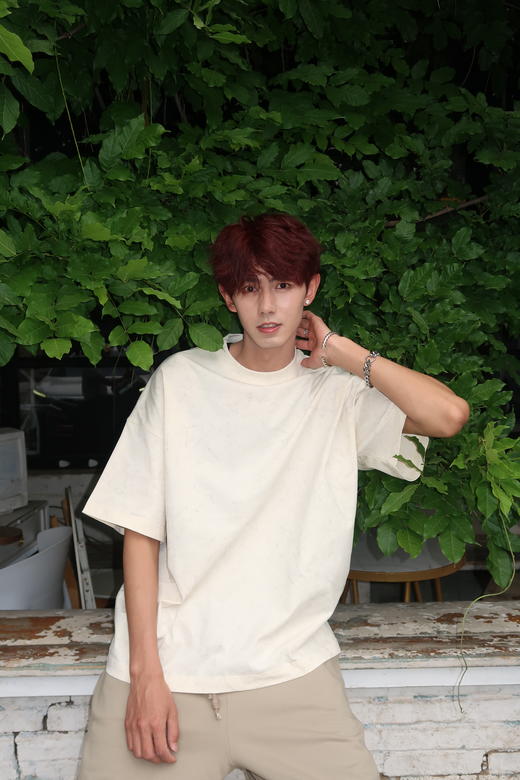 W422812231做旧纹理短袖T恤 商品图5