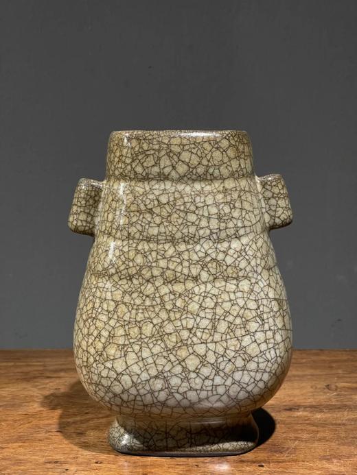 黑胎哥窑灰青釉贯耳壶，顺丰包邮 商品图2