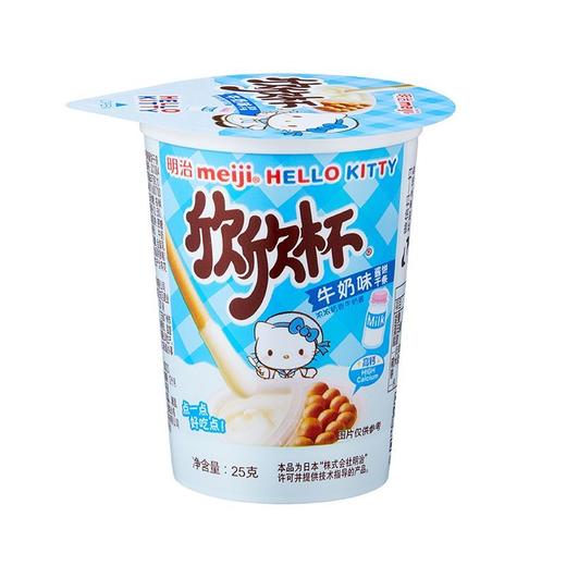 TD明治25g欣欣杯牛奶味酱饼干条 商品图0
