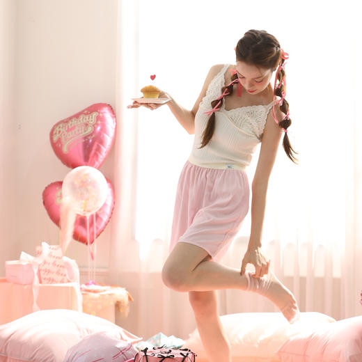 韩国🇰🇷Jenny Ribbon天丝新概念二合一短裤 | 柔软舒适、透气裆部、可做睡裤、自带凉感、5色可选 商品图8