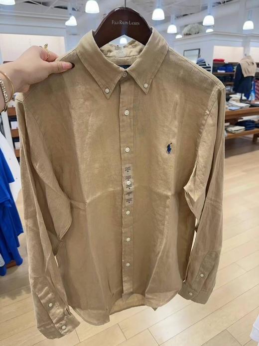 💰850/直邮‼️☀️夏天必入！RL拉夫劳伦男款亚麻衬衫👔，亚麻衬衫真的是很百搭，夏天室外穿防晒 室内挡空调冷空气非常实用！女生也能穿哦💢💥 商品图10