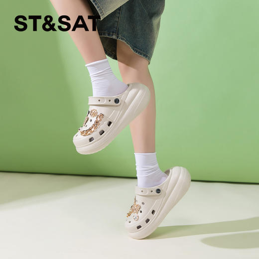 星期六休闲户外厚底增高洞洞鞋SSC21100ZK 商品图7