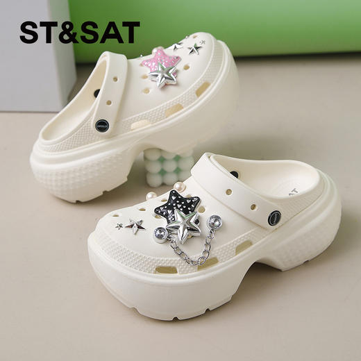 星期六休闲日常外穿厚底洞洞鞋SSC2110F0E 商品图0