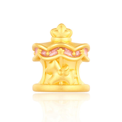 我爱你的100件小事 黄金足金旋转木马转运珠送女友礼物MEMORA诗普琳HP767201 商品图0