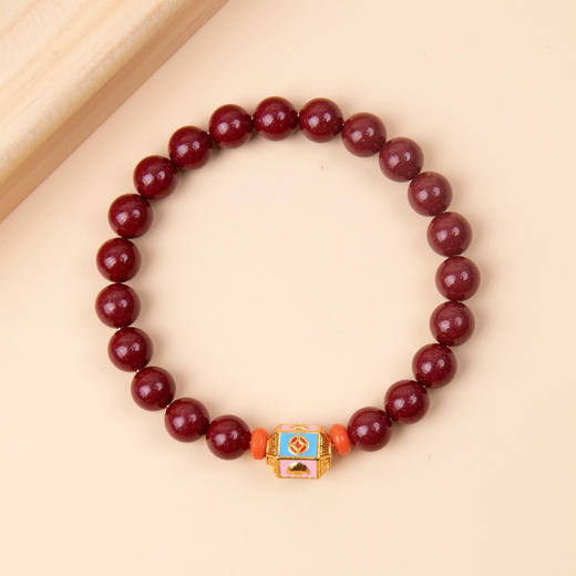好运连珠 财路通达 紫金砂手串朱砂手链 6/8 mm 商品图2