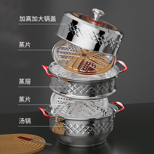 康宁 EKCO科洛克三层层蒸锅 /EK-KLK3-28ZX/KZ 商品图3