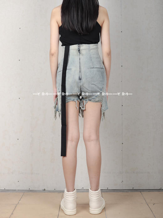 Rick Owens Drkshdw | LIDO 天蓝色高腰水洗短裤 商品图2