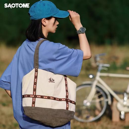 早乙女惠子saotome/STMBB5010/民族风织带托特包 商品图2