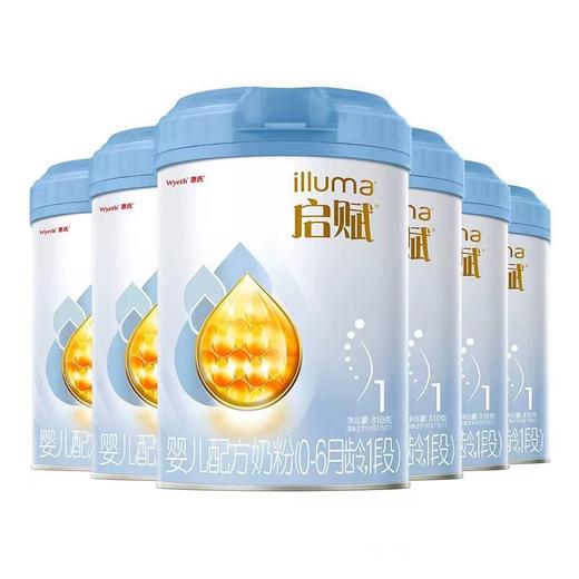 【整箱6罐】新国标惠氏启赋进口婴儿配方奶粉蓝钻1段（0-6月） 810g /WYE-625366 商品图0