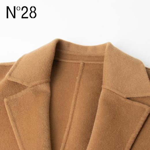 N°28 冬季腰带设计修身毛呢大衣显瘦显气质外套8251D333 商品图3