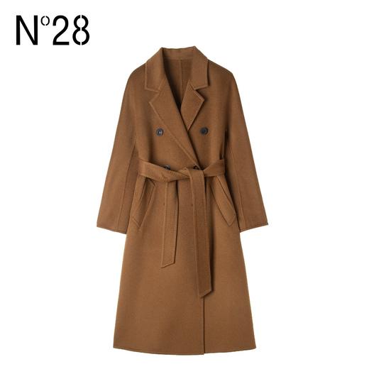 N°28 爱/传承系列2.0高端手缝双面呢大衣 中长款优雅气质外套8251D801  商品图6