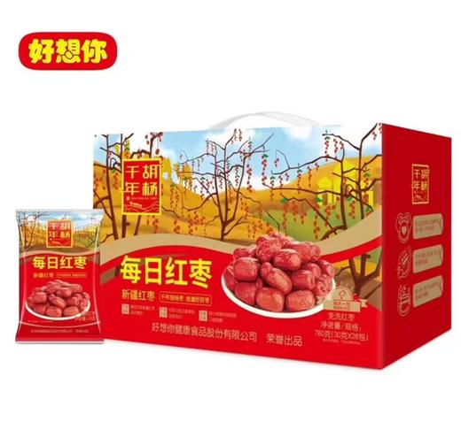 J好想你780g千年胡杨每日红枣礼盒 商品图0