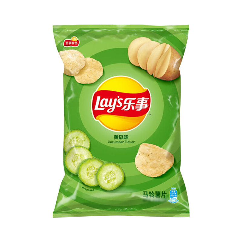 乐事70g自然清爽黄瓜味薯片