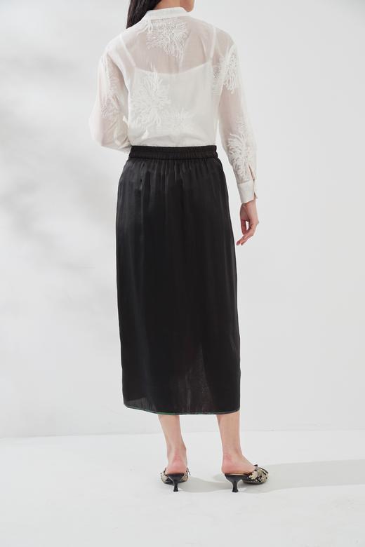 香云纱真丝包边半裙 商品图4