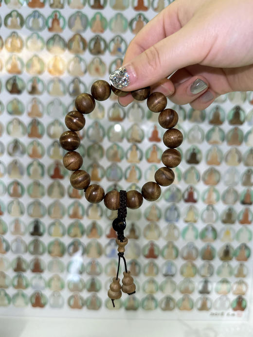 花花品质生活——金丝楠木手串！中国醉名贵的du有木材、香气淡雅幽香、沁人心脾  色泽璀璨。素有“东方shen木”之称~精品水波纹寓意遇水来💰男士家属福利/男女同款 商品图2