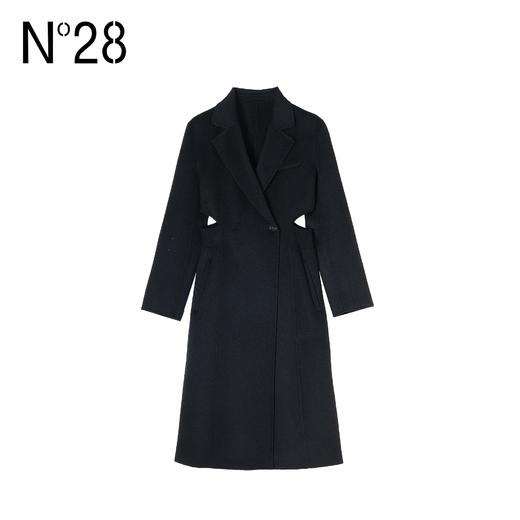 N°28 女装毛呢大衣中长款腰部镂空小众设计显瘦外套8251D332  商品图3