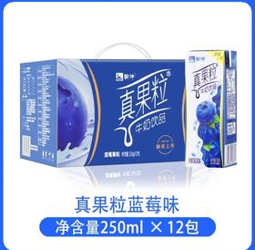 蒙牛250g真果粒牛奶饮品（蓝莓味） *12盒/箱