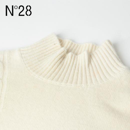 【破价】N°28 大衣伴侣 半高领宽松长袖羊毛衫中长款内搭打底衣过膝针织连衣裙9231M042 商品图1
