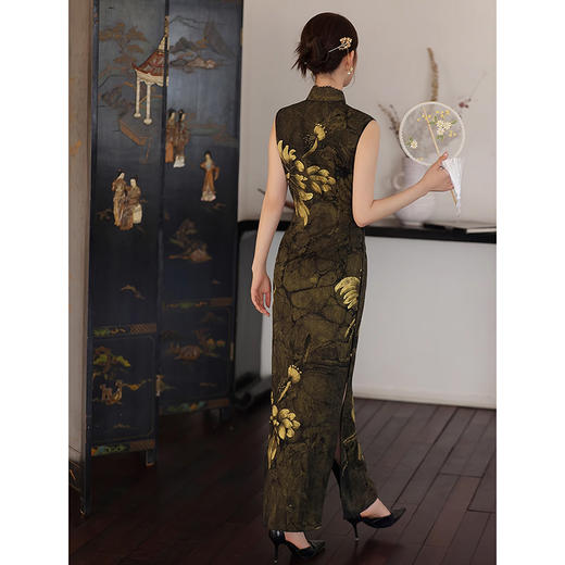 裁缝学苑AS261长款古法显瘦修身无袖旗袍纸样女装新款裙子裁剪图纸 商品图6