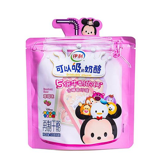 伊利120g草莓味可以吸的奶酪 商品图0