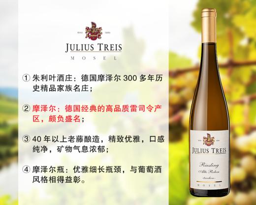 【现货促销，售完无补】德国摩泽尔精品家族名庄：朱利叶酒庄老藤雷司令干白（2021年） 商品图0