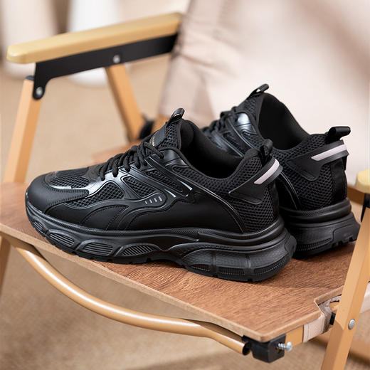 男士隐形增高6cm老爹鞋透气网面内增高男鞋增高鞋男运动鞋 商品图1