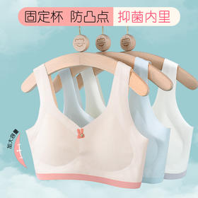 童童树女孩发育期少女内衣5A抑菌无痕宽肩带初高中无钢圈女生背