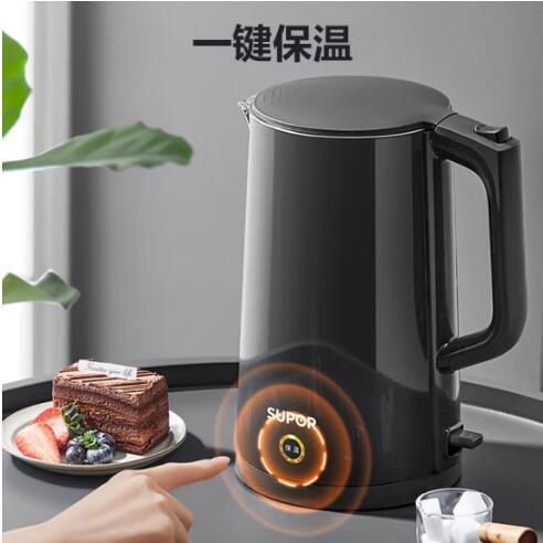 苏泊尔（510189）（SUPOR）ZMD安心系列 PTC机械保温 一键保温一整天 双层无缝内胆 1.7L大容量 电水壶SW-17S15A 商品图1