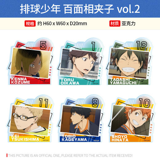 TwinCre 日本正版 排球少年 百面相夹子 A4文件夹vol.2 周边谷子 商品图0