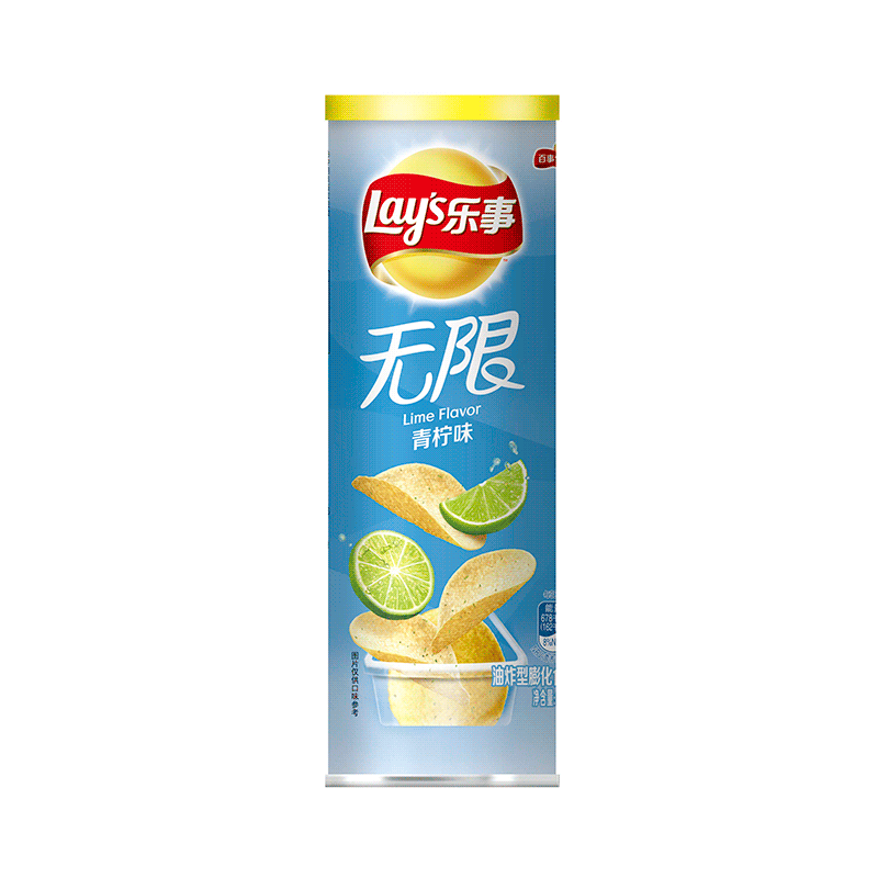 乐事104g无限青柠味薯片