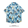 【夏威夷冰丝寸衫】男士潮牌短袖衬衫 夏季沙滩花衬衣情侣装 宽松外套上衣 商品缩略图3