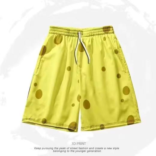 【夏威夷派大星短裤】男日系卡通满印运动五分裤 夏季薄款设计感沙滩裤  商品图8