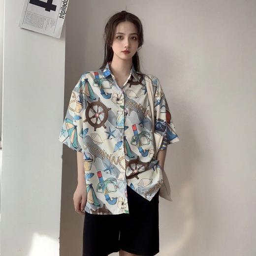 【短袖花衬衫女】夏威夷ins超仙海边沙滩衬衣 港味上衣服 适合三亚旅游度假  商品图13