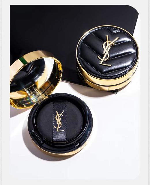 YSL圣罗兰全新黑皮革气垫 14g  B10 商品图10