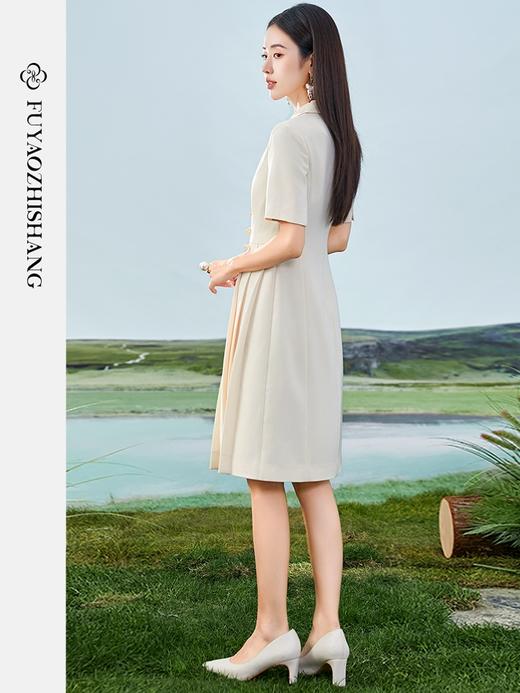 IWY/扶摇系列 夏季新中式盘扣国风刺绣连衣裙FYQ397 商品图5