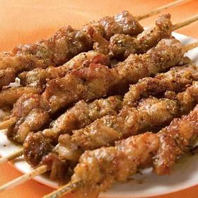烤猪肥瘦肉串（10串）辣度请备注