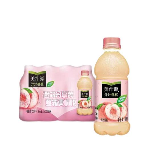 美汁源300ml*12汁汁桃桃果汁 商品图0