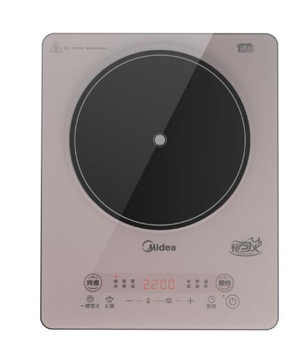 美的(Midea)（510222
）电磁炉电磁灶一键爆炒2200W家用火锅炉触控按键耐用面板大功率九档火力定时MC-22MB02 商品图0